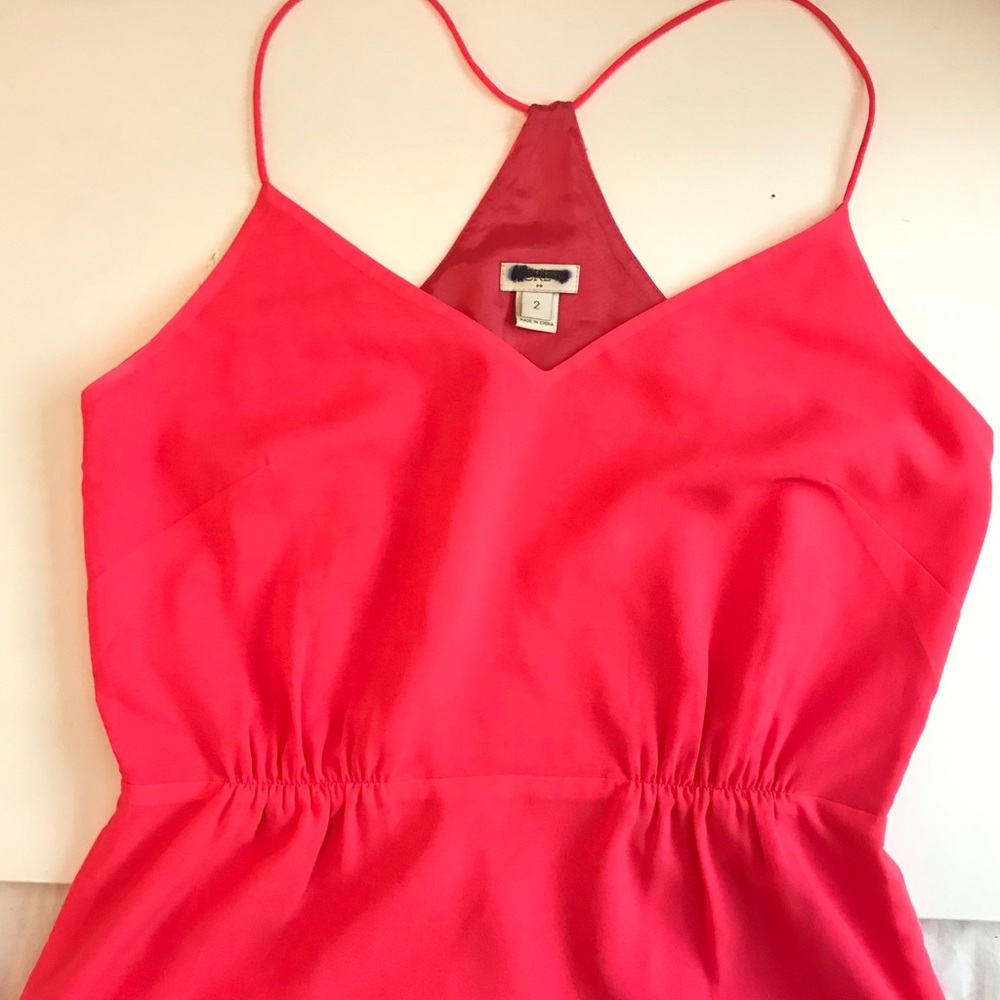 J Crew Neon Pink Maxi dress